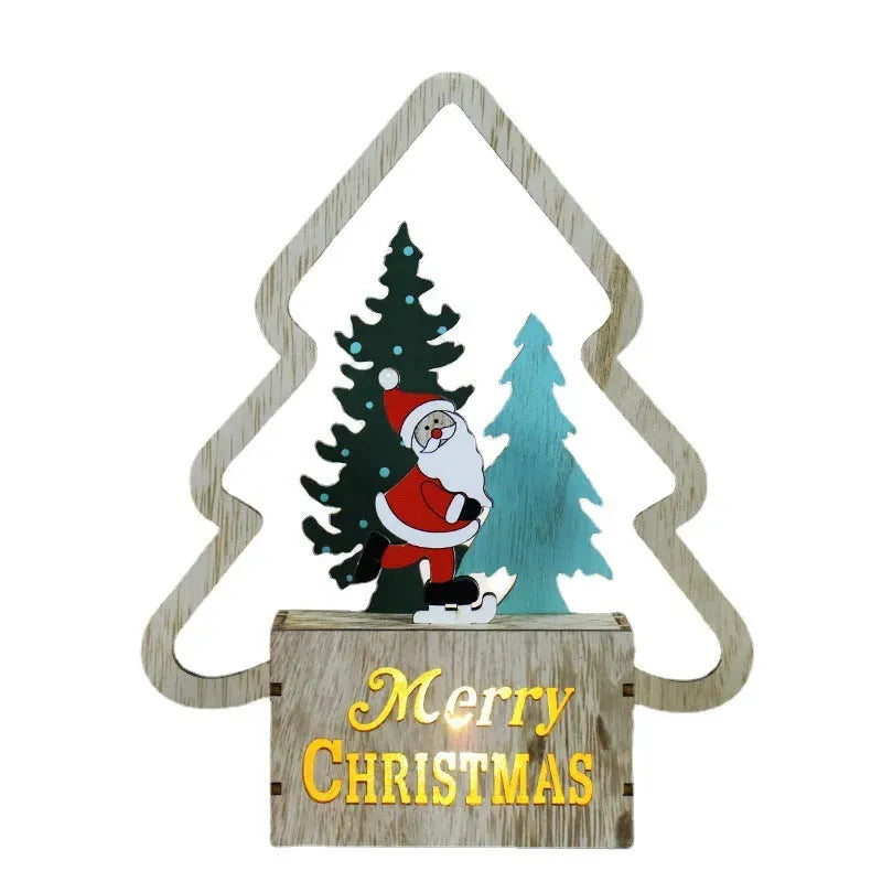 Christmas Decorations Wooden Scene Layout - Bellarte Enchanté Christmas Decorations Wooden Scene Layout